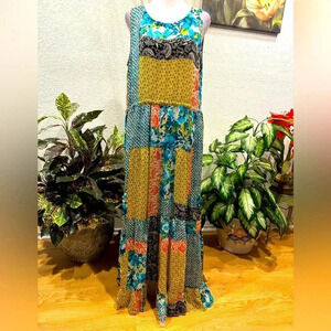 Johnny Was beautiful Paisley Zeline maxi dress size M